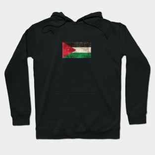 Vintage Aged and Scratched Palestinian Flag Hoodie